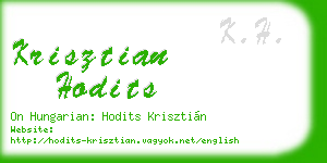 krisztian hodits business card